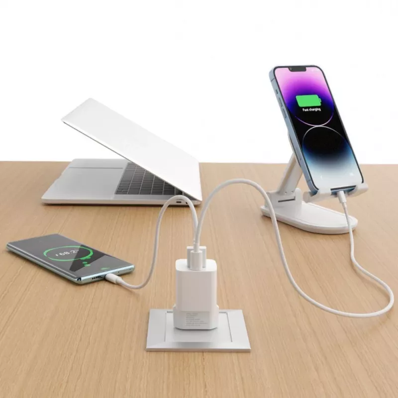 Wozinsky CMWCW fuente de alimentación 20W USB-C / USB-A - blanca
