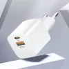 Wozinsky CMWCW fuente de alimentación 20W USB-C / USB-A - blanca