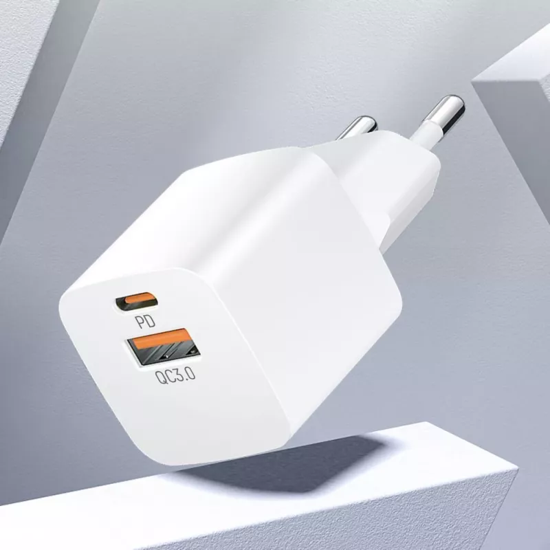 Wozinsky CMWCW fuente de alimentación 20W USB-C / USB-A - blanca