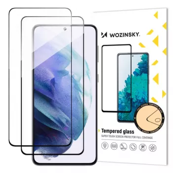 Wozinsky Cristal templado Full Glue para Samsung Galaxy S23, pack de 2