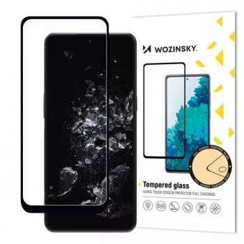 Wozinsky Protector de Pantalla Cristal Templado Full Glue para OnePlus 10T / OnePlus Ace Pro, Dureza 9H, Cobertura Total, Marco Negro
