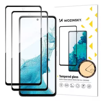 Protector de pantalla de cristal templado Full Glue Wozinsky para Samsung Galaxy A57 (pack de 2)