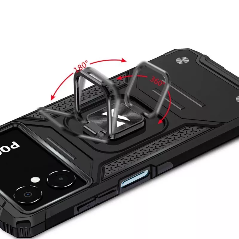 Wozinsky Ring Armor Case para Google Pixel 7 Pro - Funda blindada con anillo magnético - Negro
