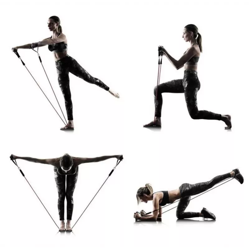 Wozinsky juego de 5 bandas de fitness Exercise Expander + accesorios (WRTS5-01)