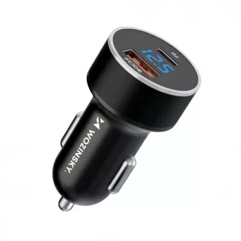 Wozinsky WDCCAC Cargador de Coche USB-C USB-A 36W - Negro