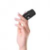 Wozinsky WF16-YLS Mini Power Bank 5000mAh 15W con cable USB-C integrado y cargador para Apple Watch - Negro