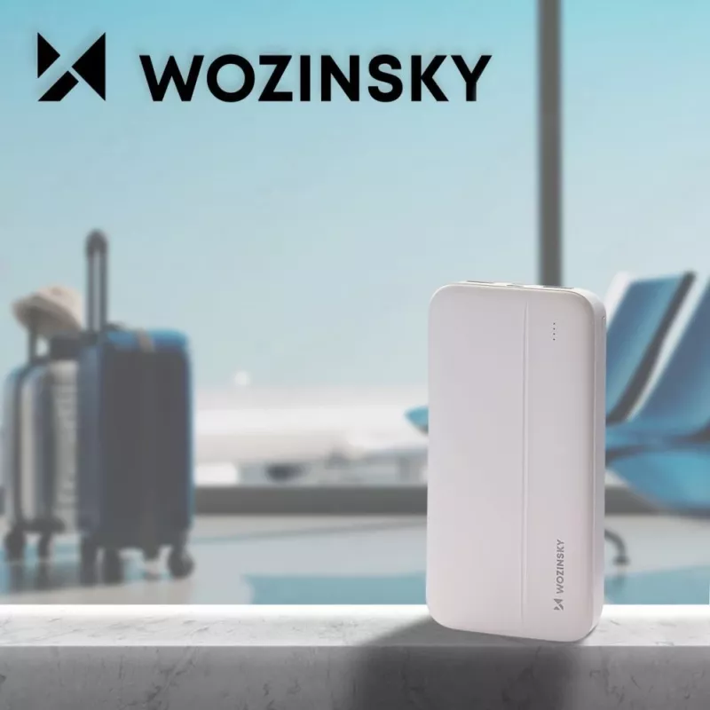 Wozinsky Bolsa de Portaequipajes para Bicicleta Blanca 13L Impermeable Alforja
