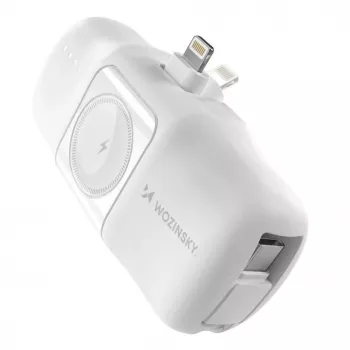 Wozinsky White Lightning (macho) - Cable USB-A a Lightning 1m, Blanco