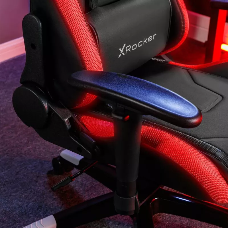 X Rocker Agility Compact Silla de oficina gaming eSports con iluminación LED y control por app - Negro (2023028)