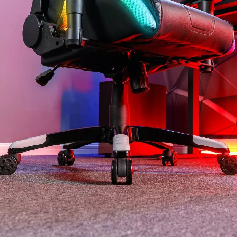 X Rocker Agility Compact Silla de oficina gaming eSports con iluminación LED y control por app - Negro (2023028)