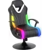X-Rocker Fury RGB 2.1 silla gamer con ruedas negra con Neo Motion LED y sistema de sonido 2.1 (2023039)