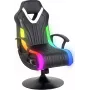 X-Rocker Fury RGB 2.1 silla gamer con ruedas negra con Neo Motion LED y sistema de sonido 2.1 (2023039)