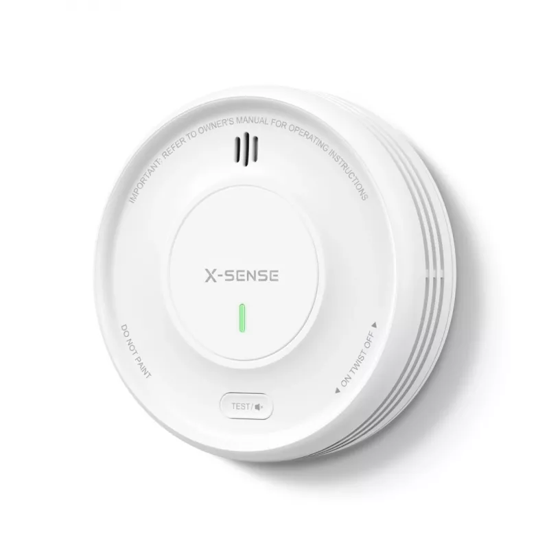 X-Sense XS0D-MR61 Detector de humo fotoeléctrico interconectado con gateway, compatible con app, batería de 10 años