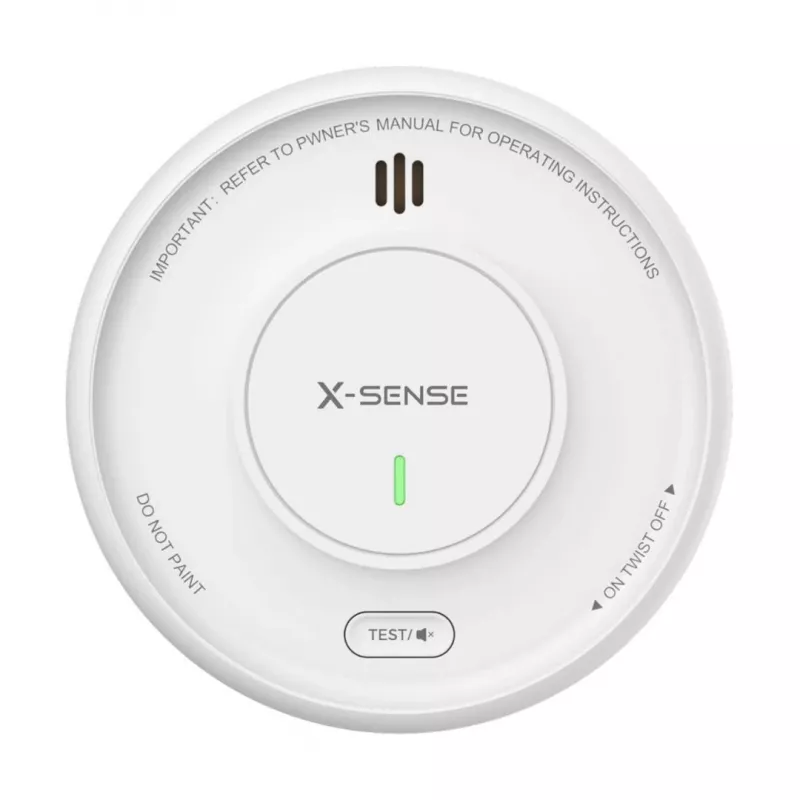 X-Sense XS0D-MR61 Detector de humo fotoeléctrico interconectado con gateway, compatible con app, batería de 10 años