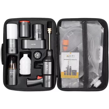 XARI Smart Kit XP2 set inalámbrico de dispositivos para coche con powerbank, hidrolimpiadora, aspirador, compresor y linterna