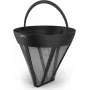 Filtro de café permanente Xavax talla 4 Barista, malla de acero inoxidable reutilizable, talla universal, negro
