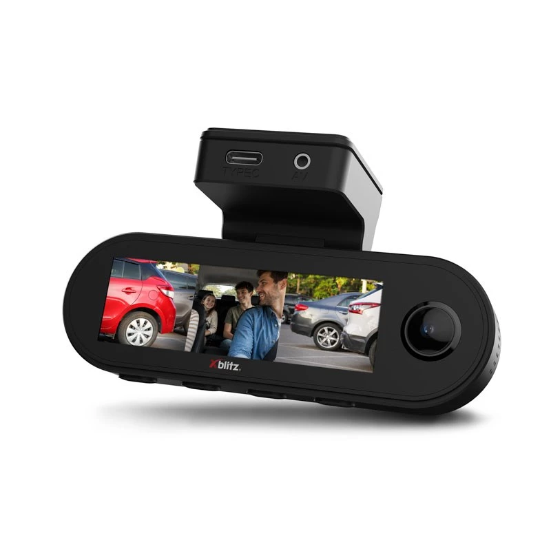XBLITZ VECTOR 3CH DVR de 3 canales con cámara de marcha atrás, Wi-Fi y GPS