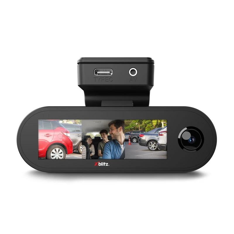 XBLITZ VECTOR 3CH DVR de 3 canales con cámara de marcha atrás, Wi-Fi y GPS