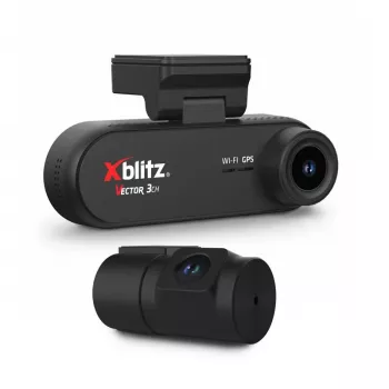 XBLITZ VECTOR 3CH DVR de 3 canales con cámara de marcha atrás, Wi-Fi y GPS