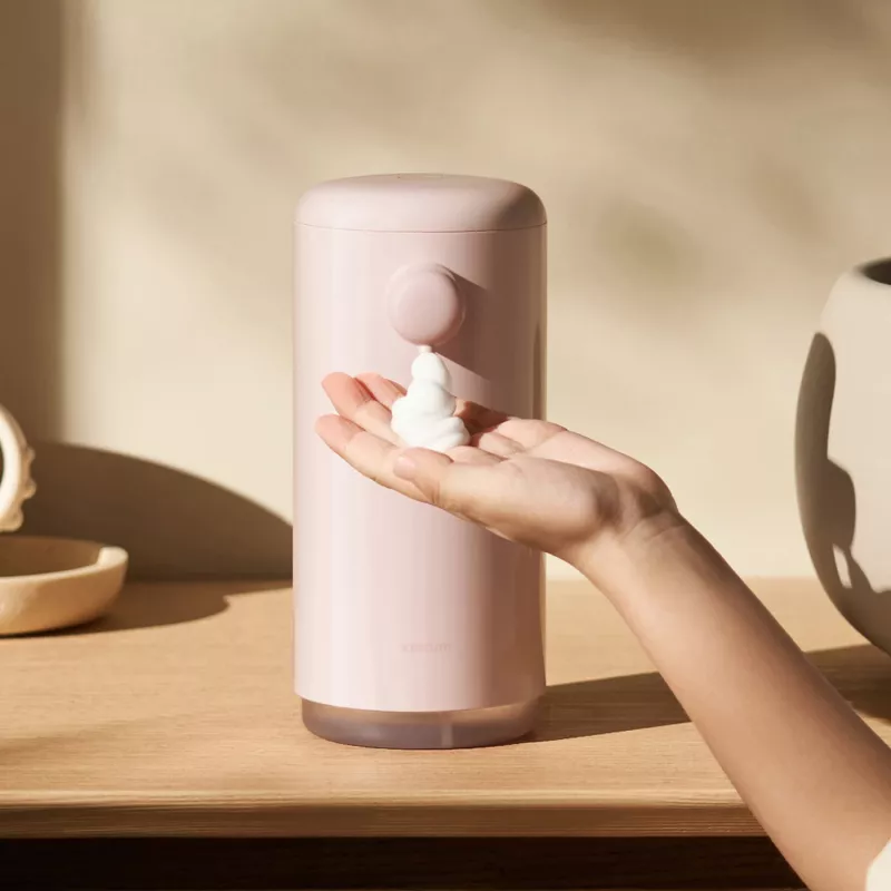 Xiaomi dispensador de jabón automático - rosa (Colour Edition) | dispensador de jabón en espuma sin contacto