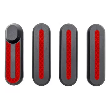 Xiaomi tapas laterales con pegatinas reflectantes – negro/rojo