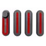 Xiaomi tapas laterales con pegatinas reflectantes – negro/rojo