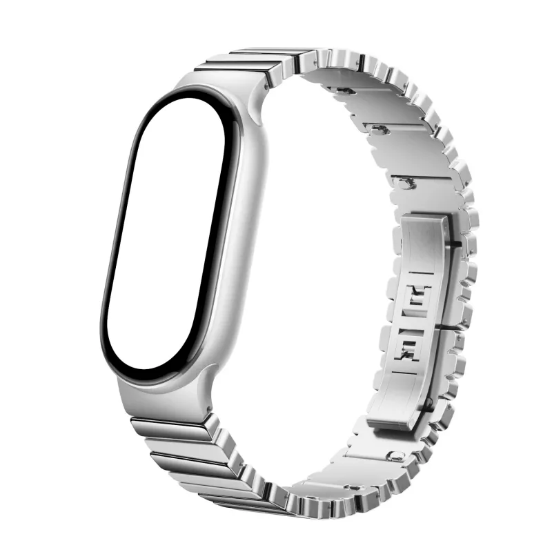 Xiaomi Smart Band 10 correa metálica asimétrica – plateada