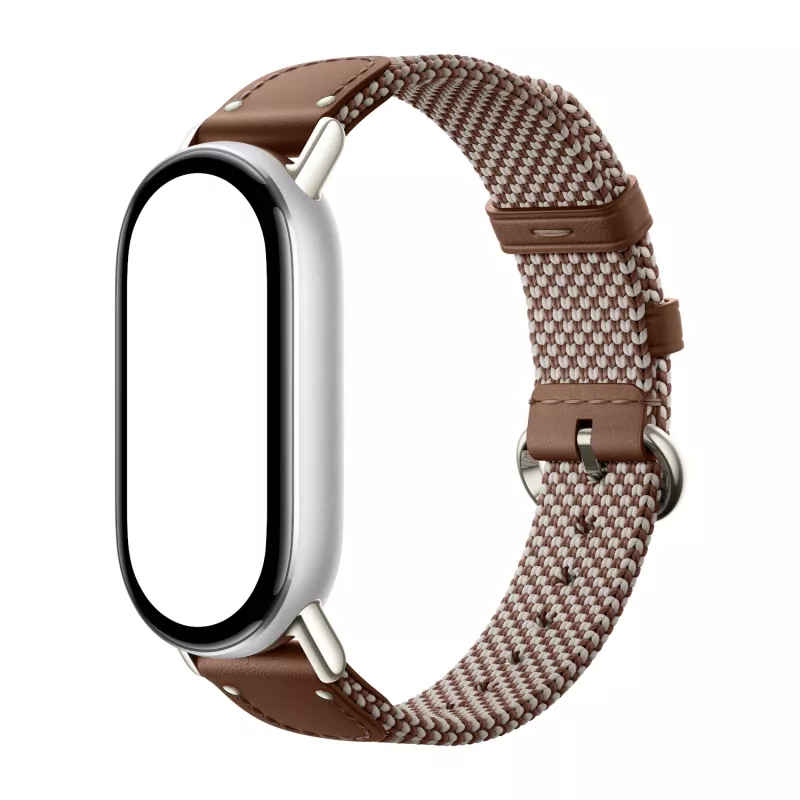 Xiaomi Smart Band 10 Correa de seda tejida - Marrón Pluma
