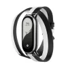 Xiaomi Smart Band 8 correa de doble vuelta - negra y blanca