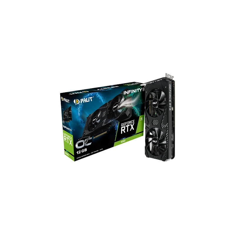 Palit GeForce RTX 3060 Infinity 2 OC 12GB GDDR6 tarjeta gráfica, HDMI, 3x DP