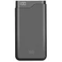 XQISIT batería externa 12.000 mAh carga rápida negra XQISIT 37828