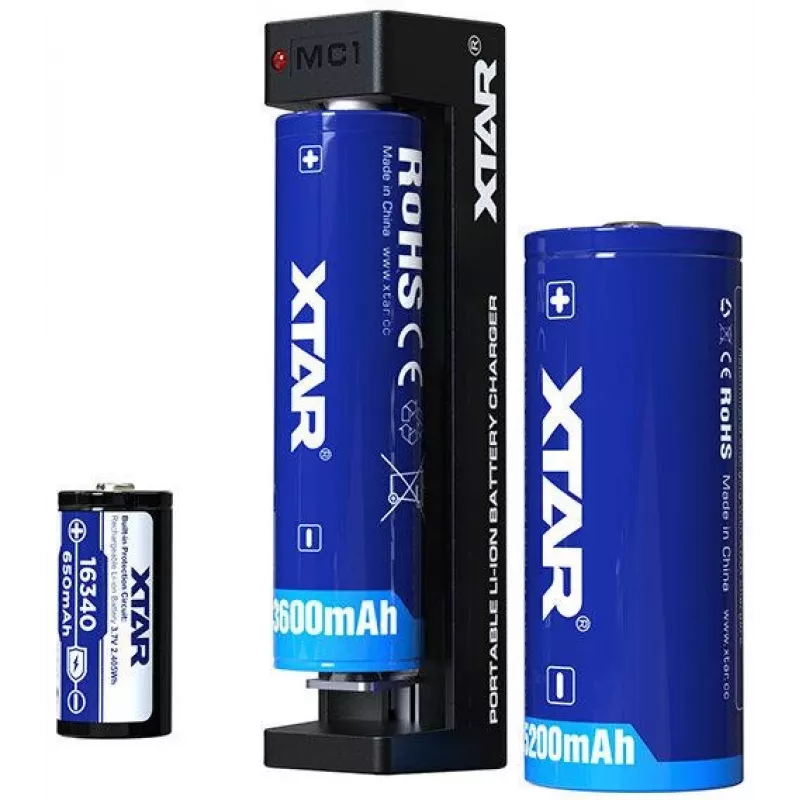 XTAR MC1 Cargador de batería de ion-litio de un solo canal USB-C