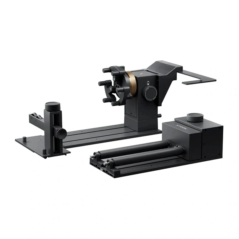 XTOOL RA3 Lite Adaptador giratorio – Accesorio rotativo 4 en 1 para grabador láser xTool (mandril, rodillo, anillo, bola)