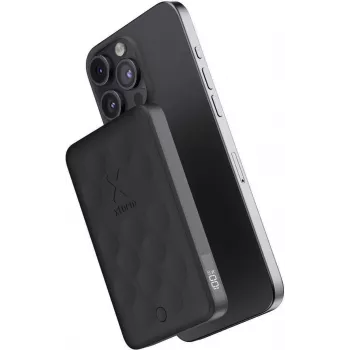 XTORM FS5 batería externa inalámbrica magnética 5000 mAh 18,5 Wh 18W PD USB-C Midnight Black