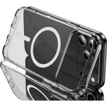 XtremeMac Funda Flexi MagSafe para iPhone 17 Pro, transparente XWH-17MC2-13