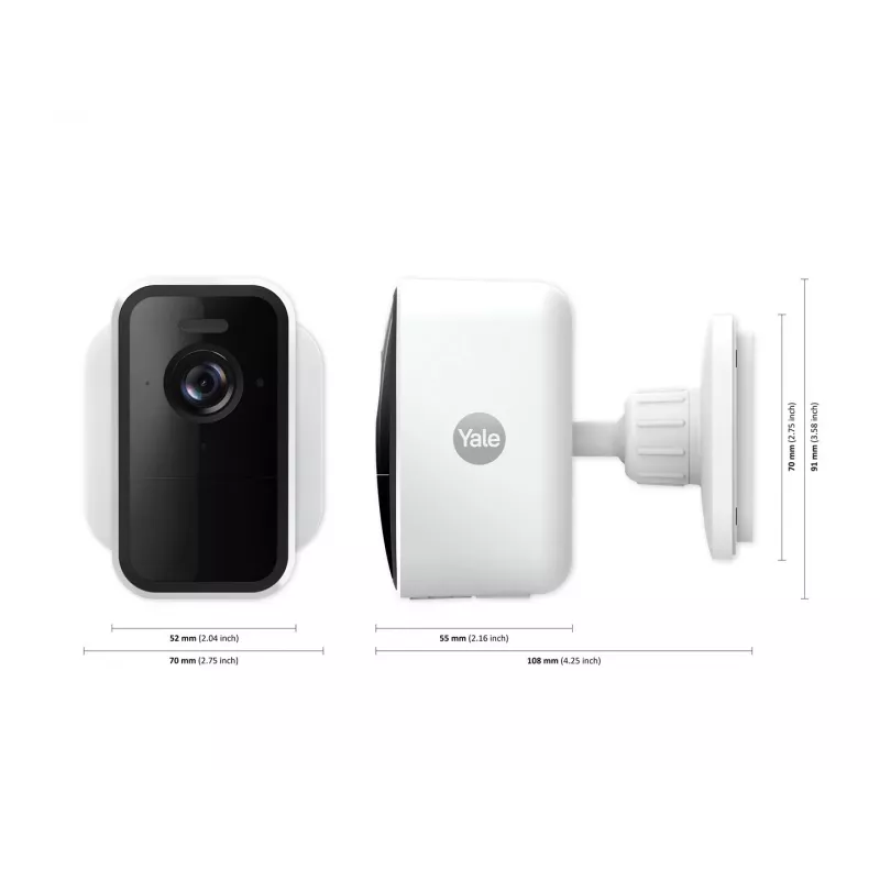 Cámara de seguridad IP Yale SV-OC-1A-W Cube para interior y exterior 1080p blanca
