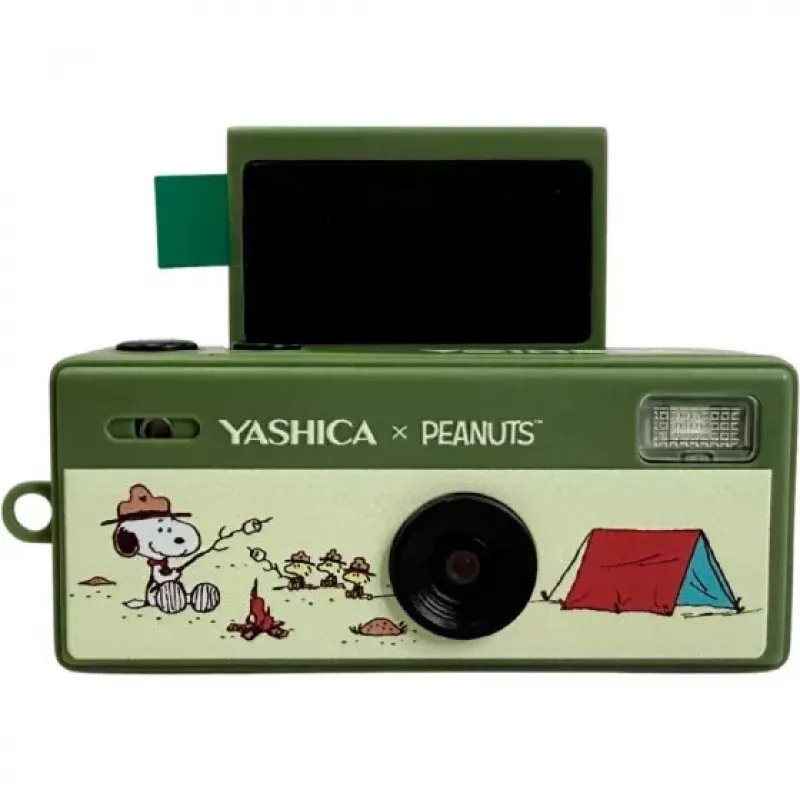 Yashica Funtastic YAS-FASMNC-P1 minicámara llavero, Peanuts Snoopy, verde