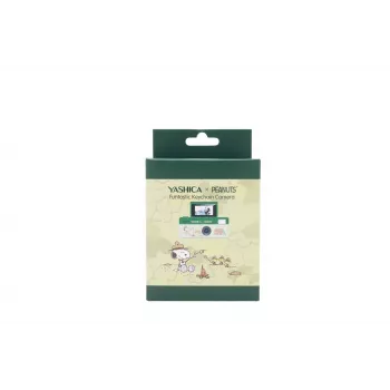 Yashica Funtastic Snoopy Green Cámara de llavero – 2MP CMOS, resolución interpolada 12MP, vídeo HD, USB-C