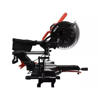 YATO Sierra de ingletar y tronzar 1800W con función de tracción y láser, 305mm