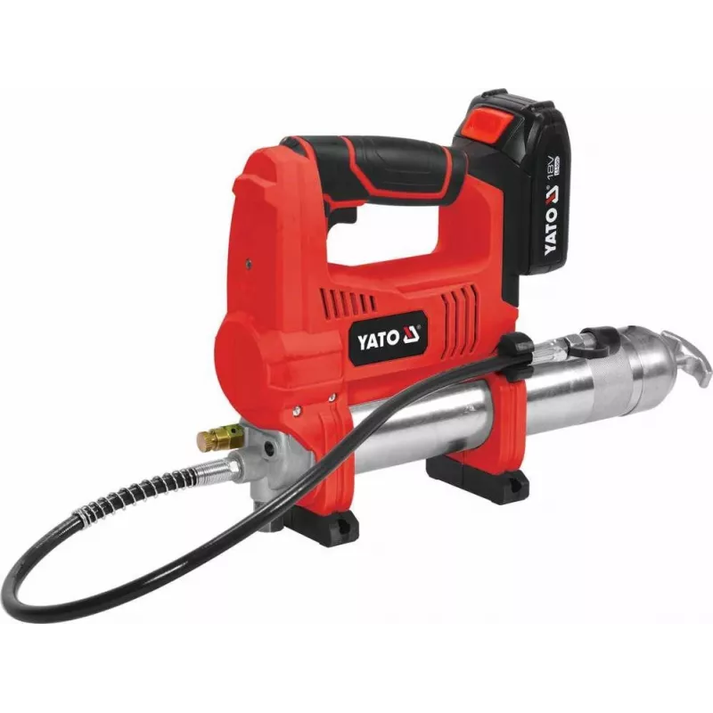 YATO YT-07020 Engrasadora a batería 18V 620 Bar con batería de 3,0Ah y cargador