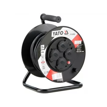 Yato YT-81052 alargador enrollable 4 tomas CA 20 m