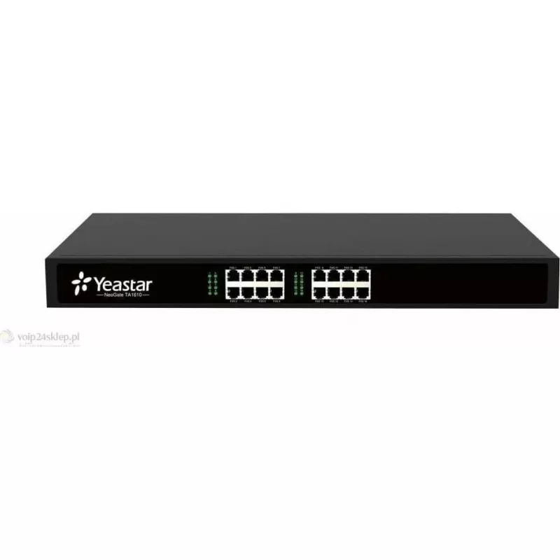 Yeastar TA1610 Gateway VoIP 16 puertos FXO - 2x RJ45, 16x RJ11, rackmount 1U