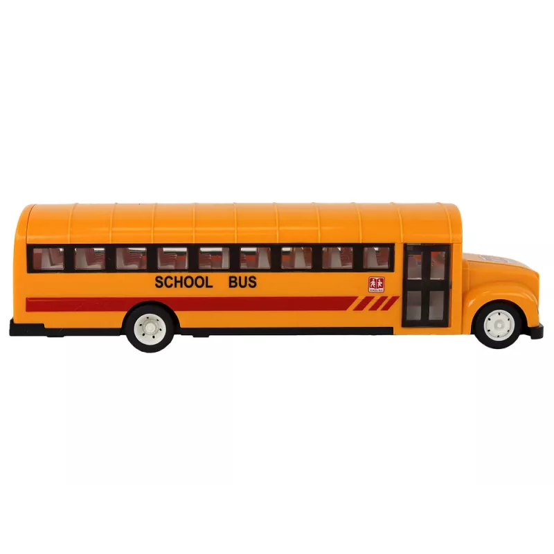 Autobús escolar amarillo teledirigido RC con puerta de apertura 4690 Lean Toys