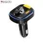 YESIDO Transmisor Bluetooth a FM Cargador rápido para coche 43W Y45 Negro