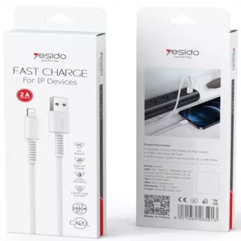 YESIDO Cable de Datos PVC CA120C Blanco