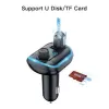 YESIDO Y44 Reproductor MP3 Cargador de coche Bluetooth, 2 USB, negro