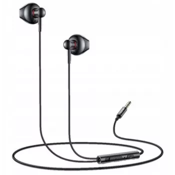 YESIDO YH47 auriculares in-ear con cable y micrófono, jack de 3,5 mm, negro
