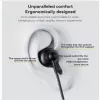 Auriculares in-ear YESIDO YH48 de aleación de aluminio con mando a distancia y conector Lightning, con cable, negro