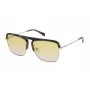 Gafas de sol ZADIG & VOLTAIRE SZV321 - Montura de hombre pilot square - Negra - Lentes grises tintadas - 60/13/140 mm