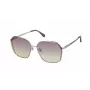ZADIG & VOLTAIRE SZV369-580SN9 Gafas de sol rectangulares de mujer - Montura negra, lentes grises, protección UV400